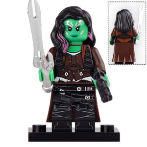 Marvel Gamora Custom Minifigure Ravager Edition Holding Sword and Pistol High-quality ABS plastic precision injection molding hand-assembled for superior detail and durability