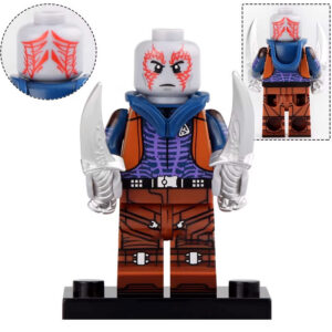 Marvel Drax the Destroyer Custom Minifigure Combat Ready Dual Blades Movie Accurate Design