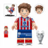 10pcs Football Superstars Mbappe Messi Ronaldo Custom Minifigures Champions League World Cup Scene Collectible Building Blocks Toys