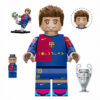 10pcs Football Superstars Mbappe Messi Ronaldo Custom Minifigures Champions League World Cup Scene Collectible Building Blocks Toys