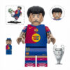 10pcs Football Superstars Mbappe Messi Ronaldo Custom Minifigures Champions League World Cup Scene Collectible Building Blocks Toys