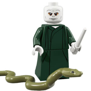 Harry Potter Lord Voldemort Custom Minifigure Holding Wand Snake Companion High-quality ABS plastic precision injection molding