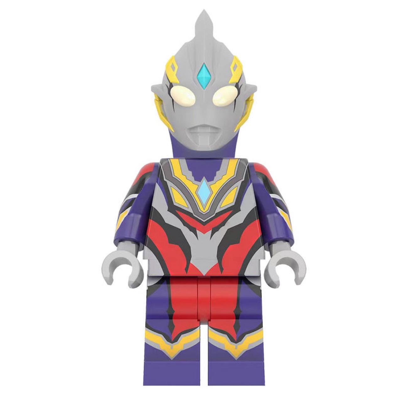 Ultraman Ultraman Trigger Truth Custom Minifigure Standing Heroic Pose High-Quality ABS Plastic Compatible with Collectible Universe Blocks
