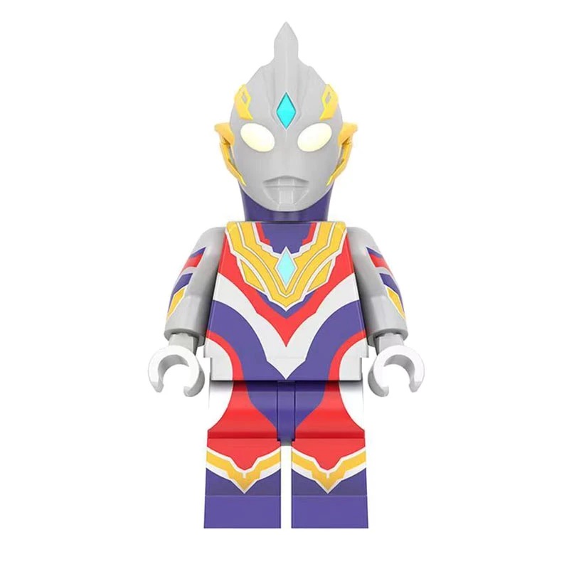 Ultraman Ultraman Trigger Custom Minifigure Standing Heroic Pose Collectible Universe compatible with building bricks