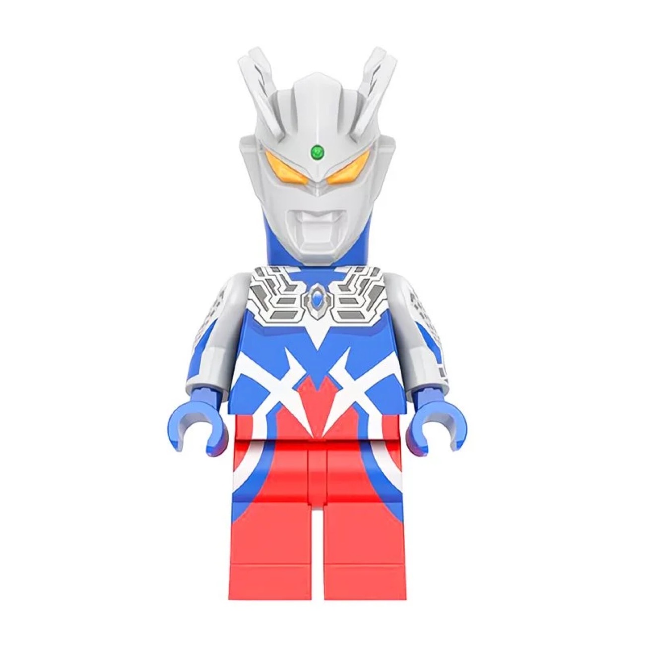 Ultraman Ultraman Zero Custom Minifigure Standing Heroic Pose High-Quality ABS Collectible