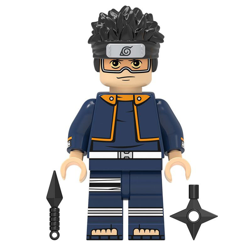 Naruto Uchiha Obito Custom Minifigure Young Genin Ninja Training High-Quality ABS Plastic Precision Injection Molding