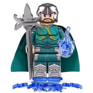 DC Comics Ocean Master Orm Custom Minifigure Holding Trident Water Element Royal Pose Limited Edition