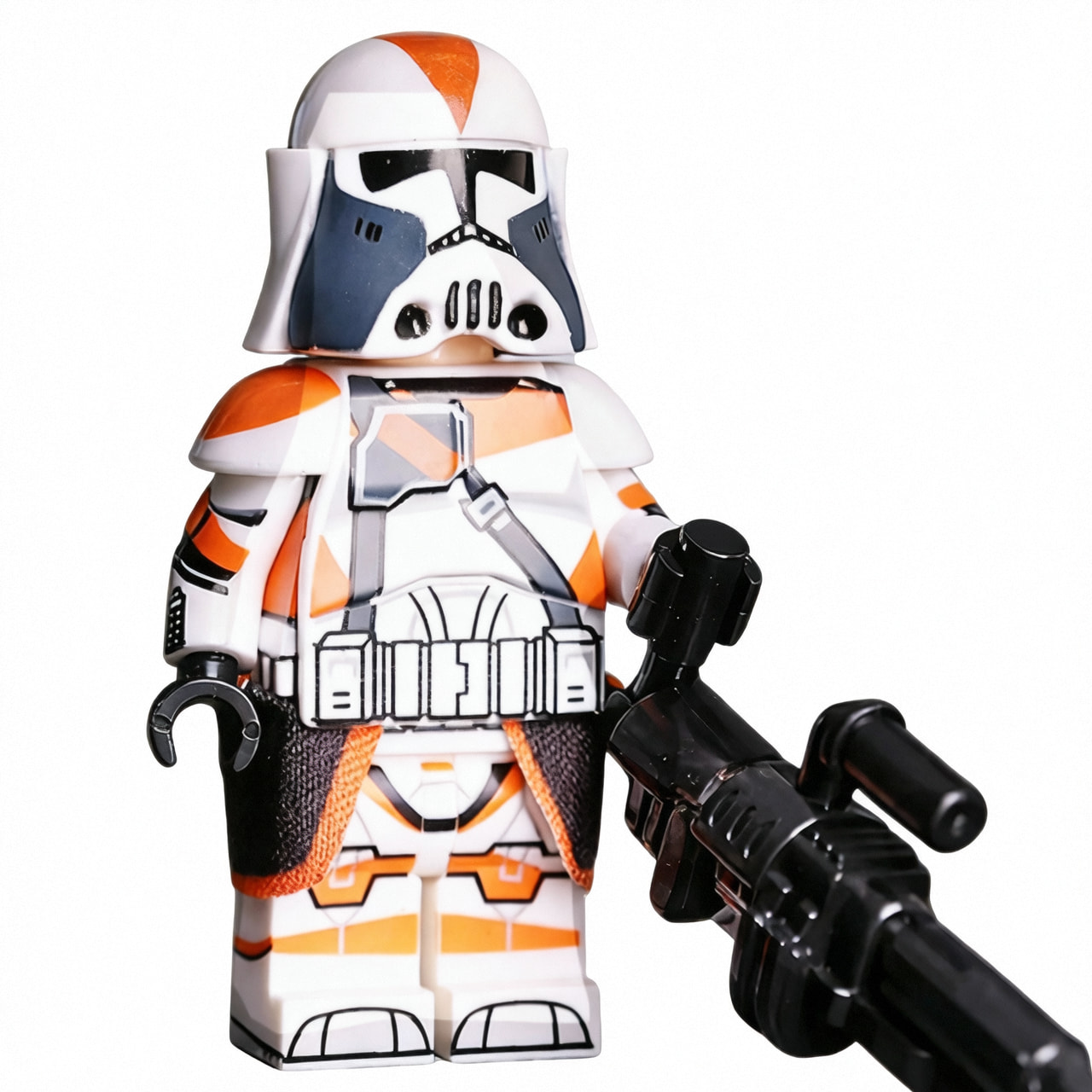 Star Wars 212th Attack Battalion Heavy Custom Minifigure Holding Blaster Battle Ready High-quality ABS plastic precision injection molding compatible with brick system