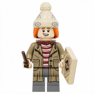 Harry Potter George Weasley Custom Minifigure Holding Wand Holding Marauder's Map High-quality ABS plastic precision injection molding durable and compatible with major building blocks
