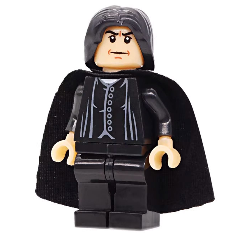 Harry Potter Severus Snape Custom Minifigure Standing Professor Dark Robe High-quality ABS plastic precision injection molding compatible with major building block systems