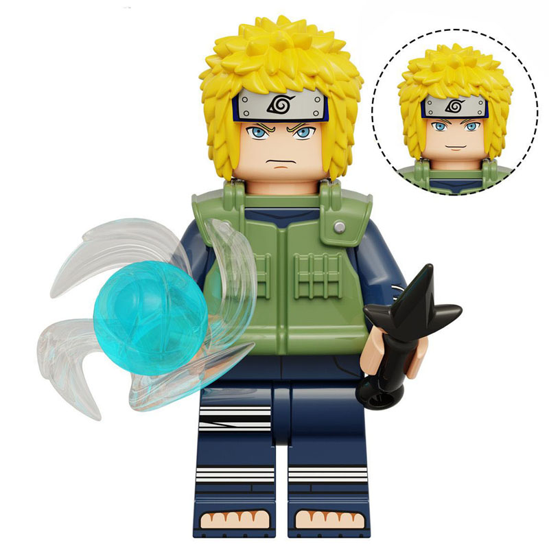 Naruto Namikaze Minato Custom Minifigure Rasengan Kunai Fourth Hokage High-quality ABS plastic precision injection molding hand assembled quality