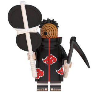 Naruto Tobi Akatsuki Custom Minifigure Holding Staff Scythe Masked Identity Limited Edition High-Quality ABS Plastic