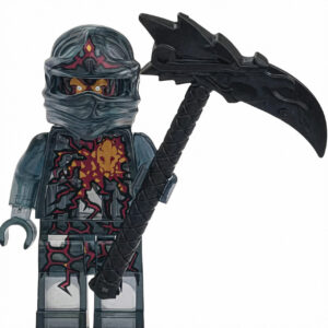 Ninjago Cole True Potential Custom Minifigure Dark Transformation Power Upgrade Elemental Fusion High-Quality ABS Collectible Universe Compatible