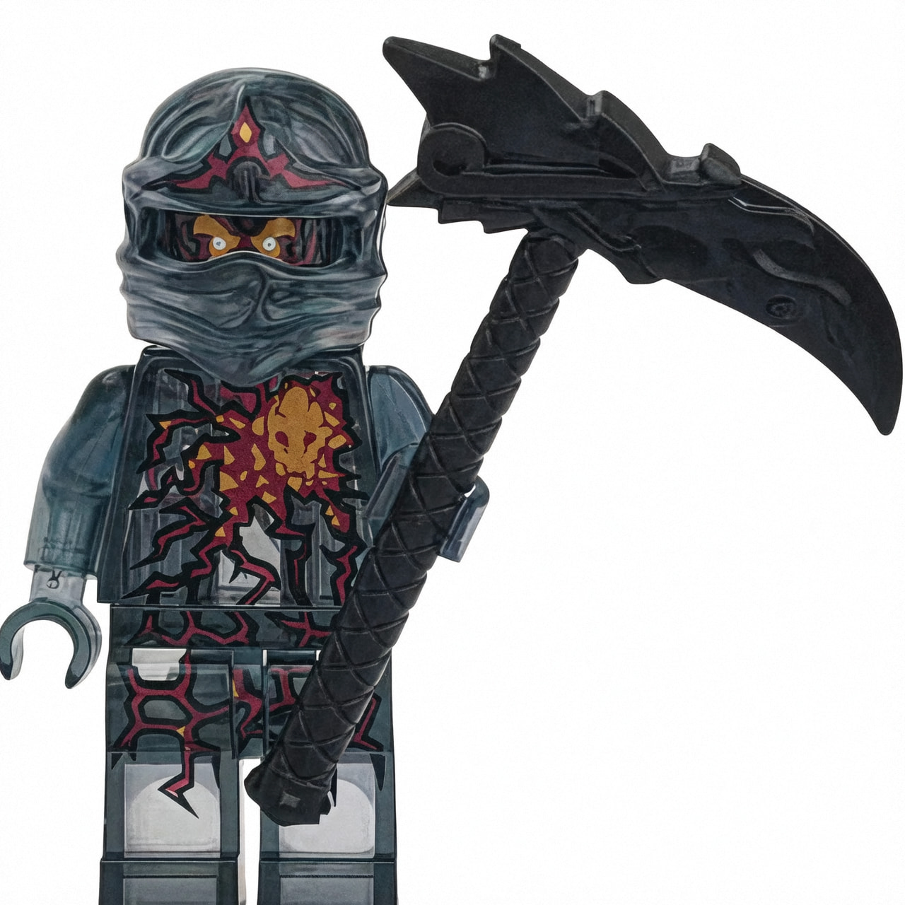 Ninjago Cole True Potential Custom Minifigure Dark Transformation Power Upgrade Elemental Fusion High-Quality ABS Collectible Universe Compatible