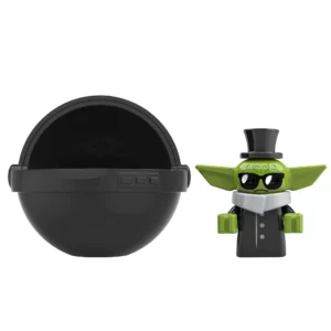 Star Wars Grogu Custom Minifigure Tuxedo Formal Wear Collectible Display Premium ABS Material