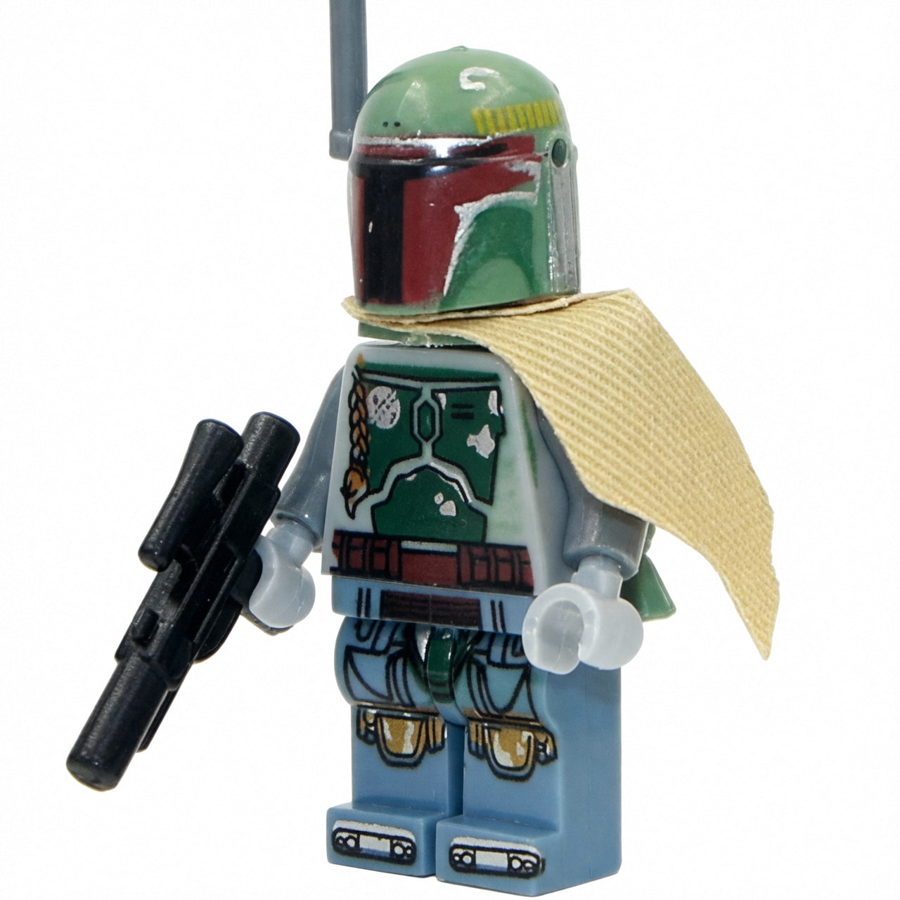 Star Wars Boba Fett Custom Minifigure Holding Blaster Standing Pose High-quality ABS Plastic Precision Injection Molding