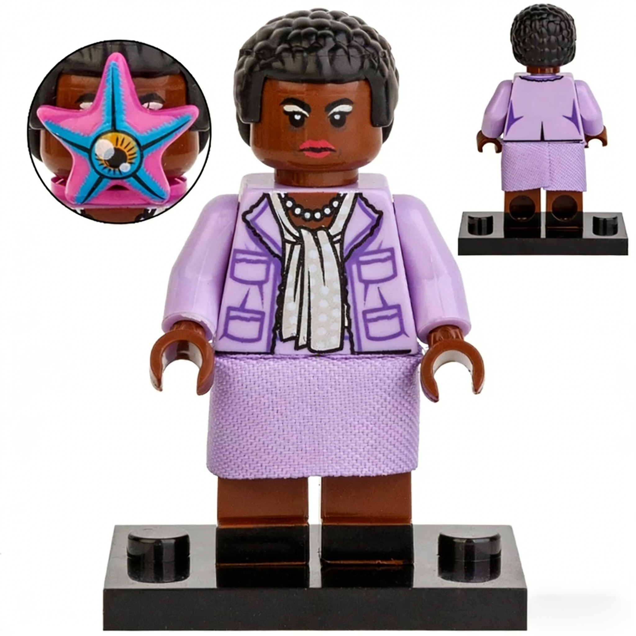 DC Comics Starro-Controlled Civilian Custom Minifigure Controlled by Starro Possession High-Quality ABS Plastic
