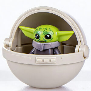 Star Wars Grogu Custom Minifigure In Pod Resting High-Quality ABS Plastic Compatible with Building Bricks