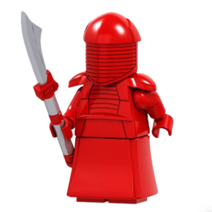 Star Wars Imperial Royal Guard Custom Minifigure Holding Spear Standing Guard Movie Accurate Details Compatible with Brick System