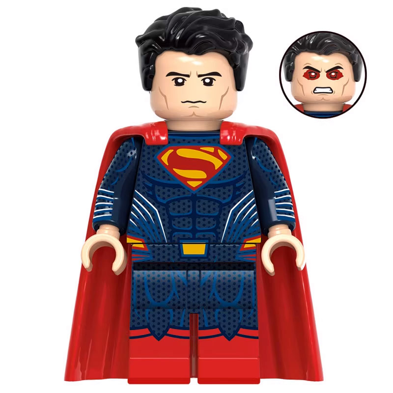 DC Comics Superman Custom Minifigure Heat Vision Movie Accurate Details High-Quality ABS Plastic