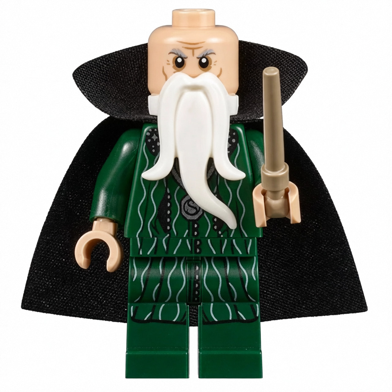 Harry Potter Salazar Slytherin Custom Minifigure Holding Wand Standing Pose Limited Edition Collectible
