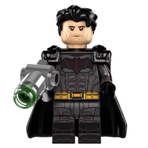DC Comics Batman Custom Minifigure Armored Battle Suit Holding Weapon Movie Accurate Details