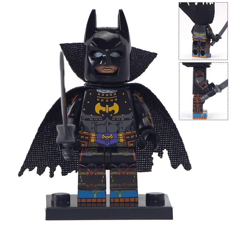 DC Comics Batman Custom Minifigure Samurai Holding Sword Premium ABS Material High-Quality Print