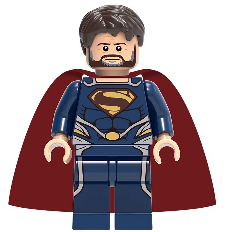 DC Comics Jor-El Custom Minifigure Standing Kryptonian Superman-like Costume High-Quality ABS Plastic Precision Injection Molding