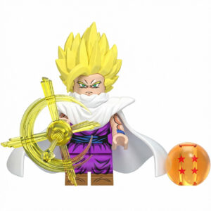 Dragon Ball Son Gohan Custom Minifigure Super Saiyan Energy Aura Battle Ready High-Quality ABS Plastic Premium Print