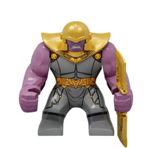 Thanos Marvel Big Figure Collectible with Gold Armor and Weapon