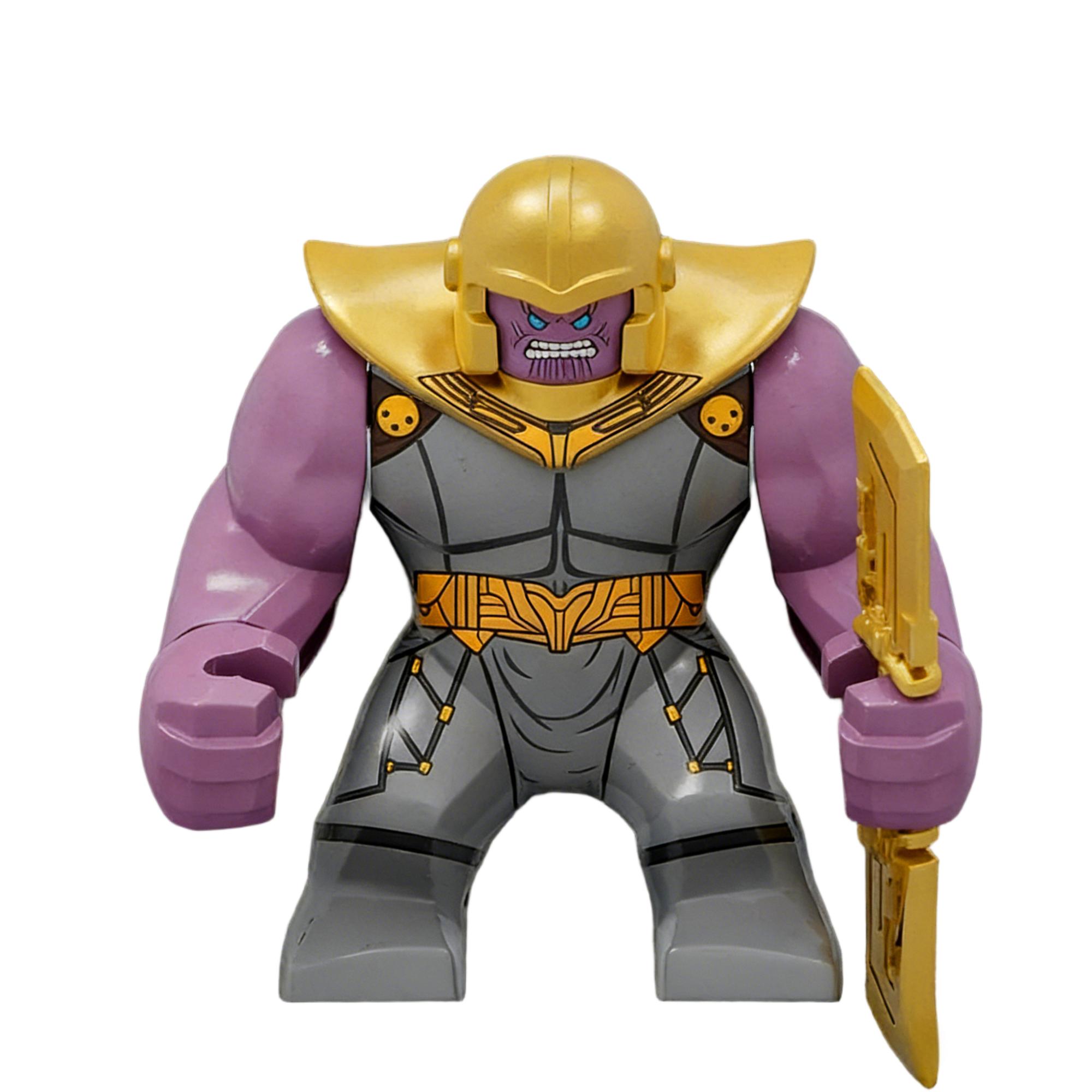 Thanos Marvel Big Figure Collectible with Gold Armor and Weapon