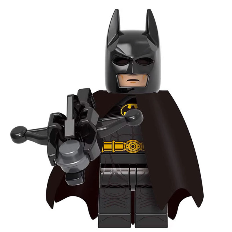 DC Comics Batman Custom Minifigure Holding Grapnel Gun Classic 1989 Design High-quality ABS plastic precision injection molding