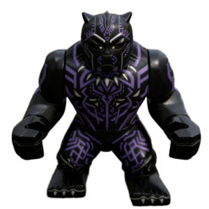 Black Panther Marvel Big Figure Collectible Armored with Purple Accents