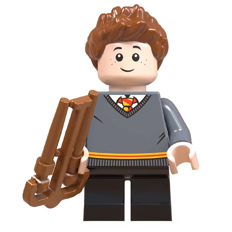 Harry Potter Seamus Finnigan Custom Minifigure Holding Broomstick Quidditch Player High-quality ABS Plastic Collectible