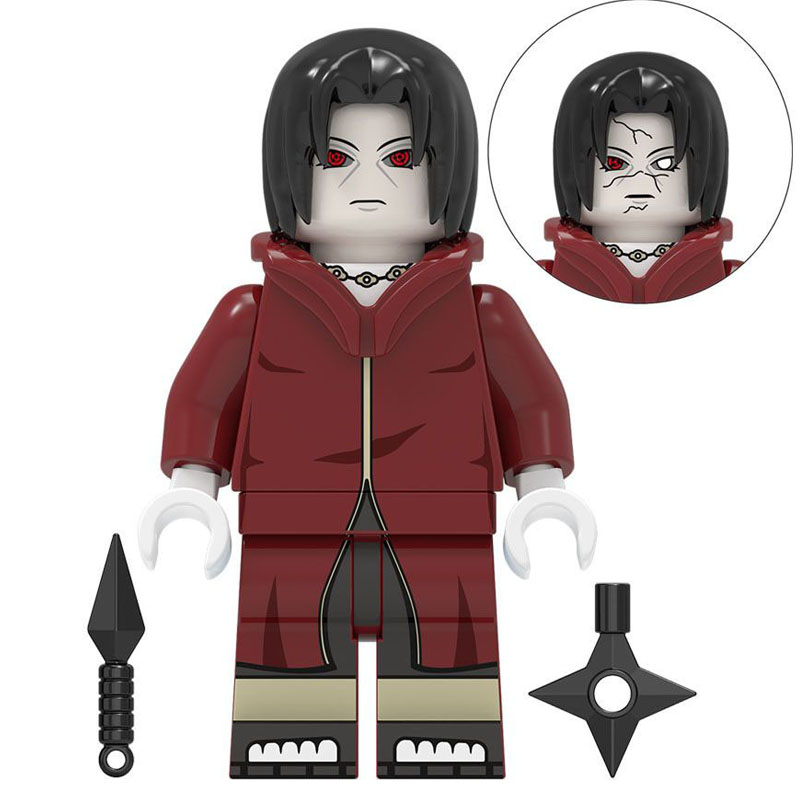 Naruto Uchiha Itachi Edo Tensei Custom Minifigure Reanimation Ninja Sharingan High-Quality ABS Building Blocks Compatible