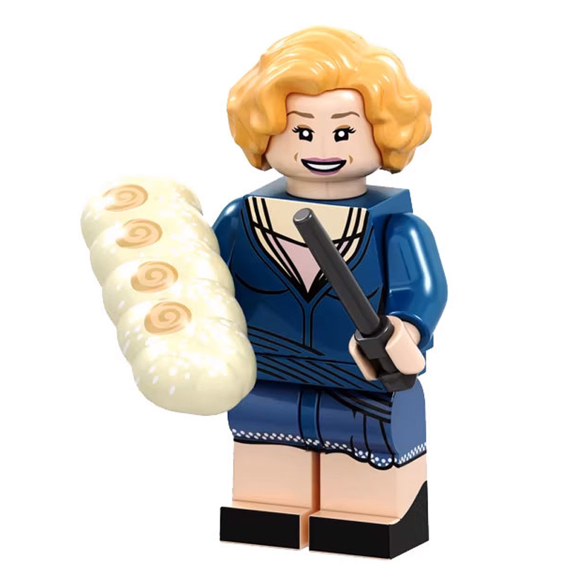 Harry Potter Queenie Goldstein Custom Minifigure Holding Wand Holding Bread High-quality ABS plastic precision injection molding compatible with major brick systems