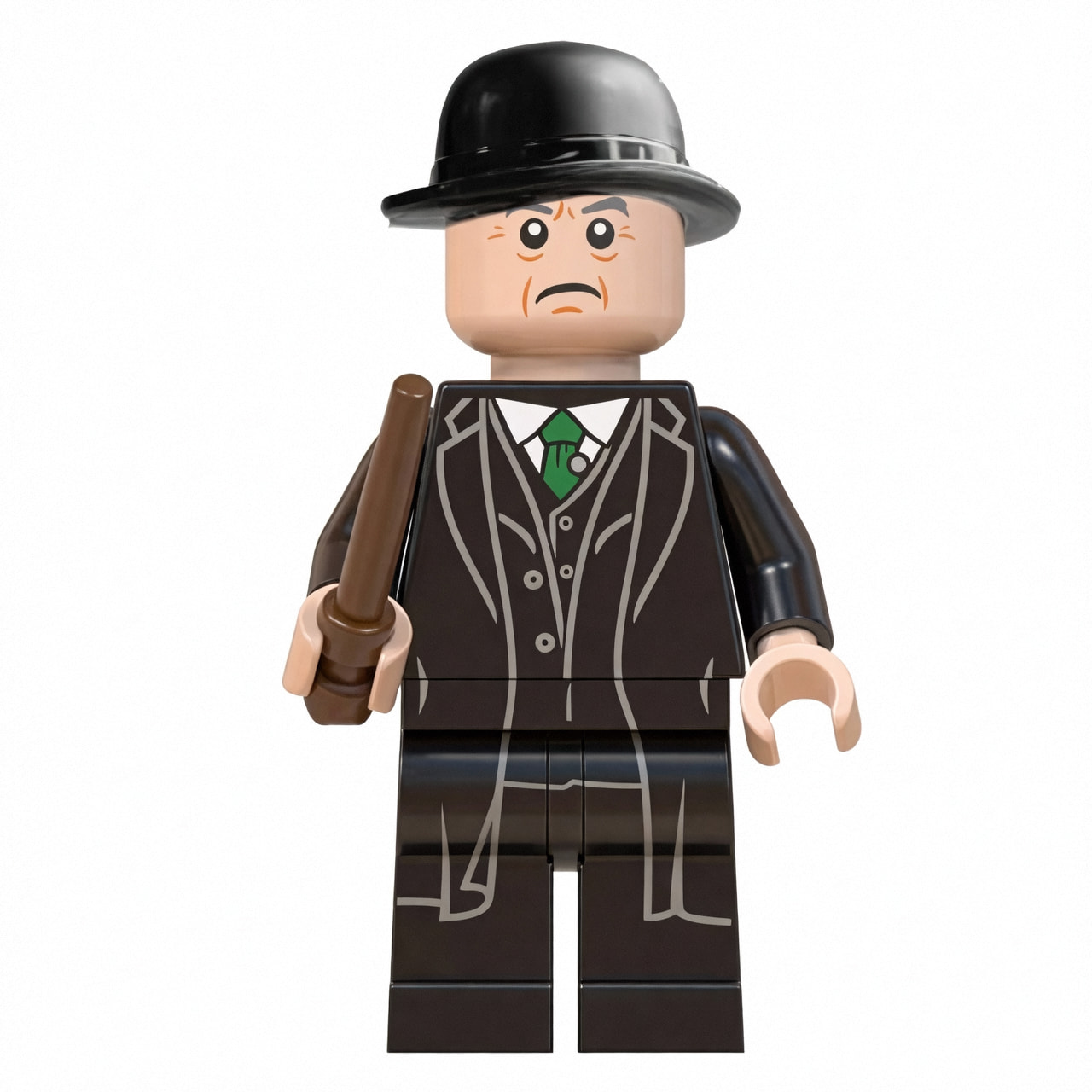 Harry Potter Cornelius Fudge Custom Minifigure Holding Wand Official Minister of Magic Premium ABS Build