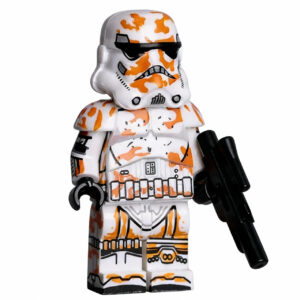 Star Wars 212th Attack Battalion Clone Custom Minifigure Standing Holding Blaster High-quality ABS plastic precision injection molding compatible with building bricks