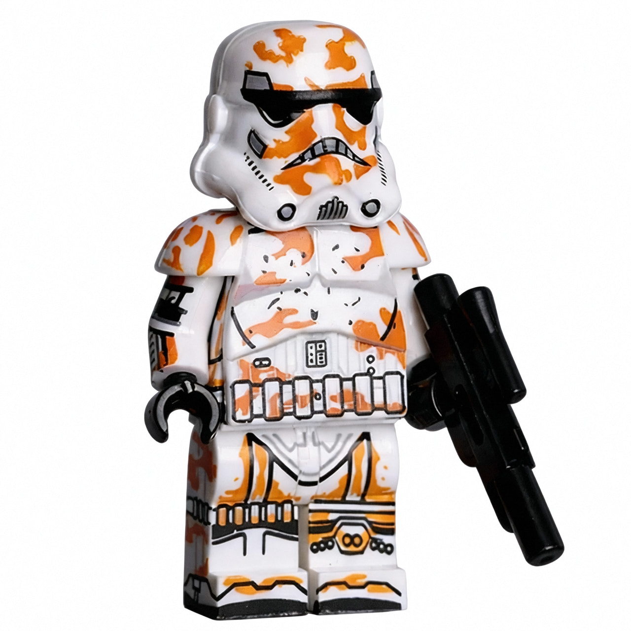 Star Wars 212th Attack Battalion Clone Custom Minifigure Standing Holding Blaster High-quality ABS plastic precision injection molding compatible with building bricks