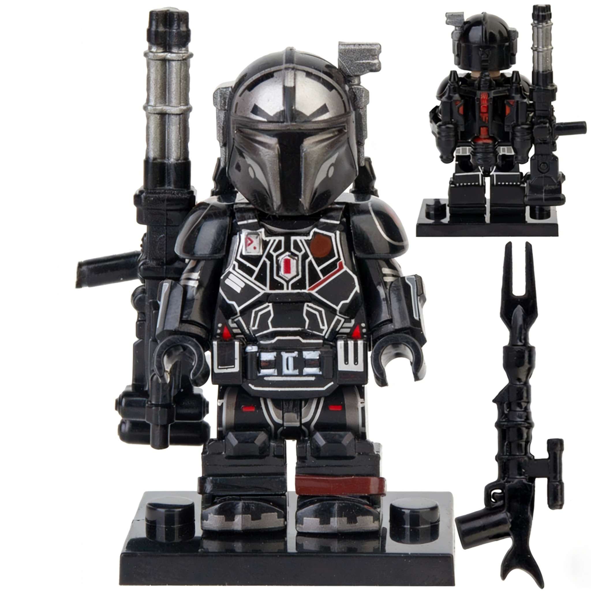 Star Wars Black Shadow Ops Heavy Custom Minifigure Hand Assembled Limited Edition Design