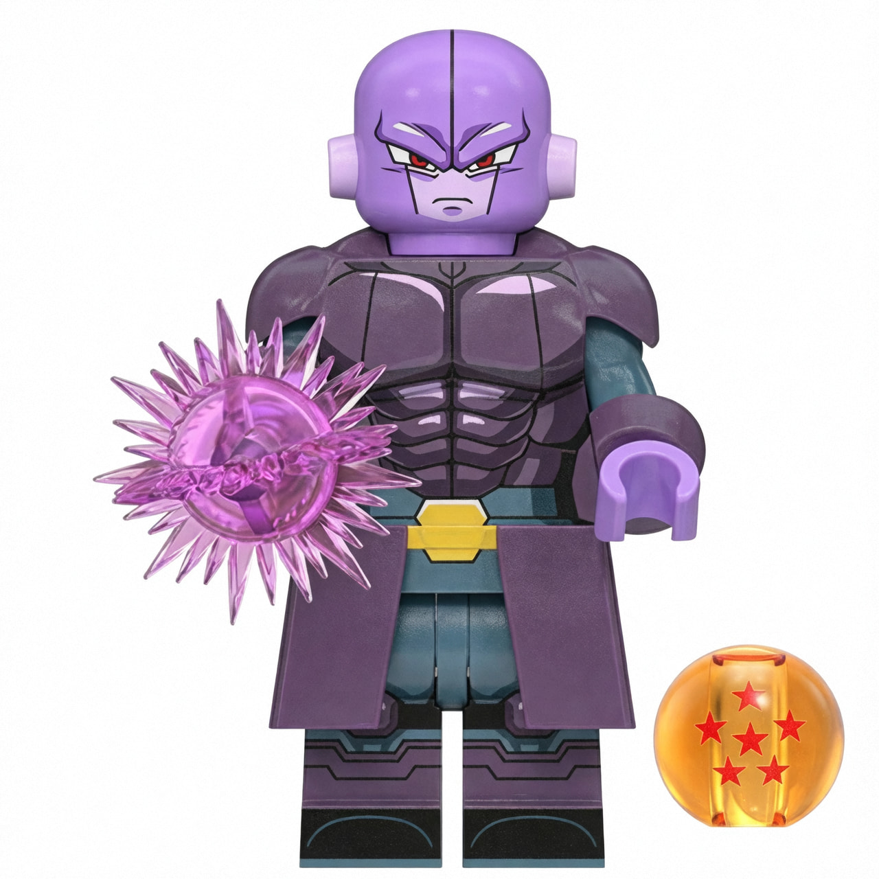 Dragon Ball Universe Hit Legendary Assassin Custom Minifigure Energy Sphere Power Aura Battle Ready High-Quality ABS Plastic