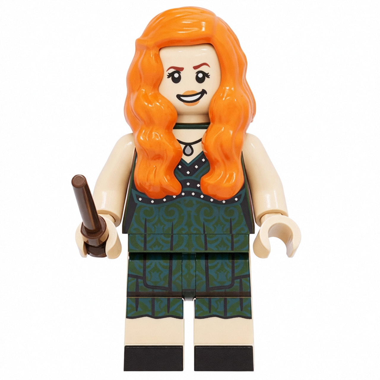 Harry Potter Ginny Weasley Custom Minifigure Holding Wand School Uniform High-quality ABS plastic precision injection molding compatible with building bricks