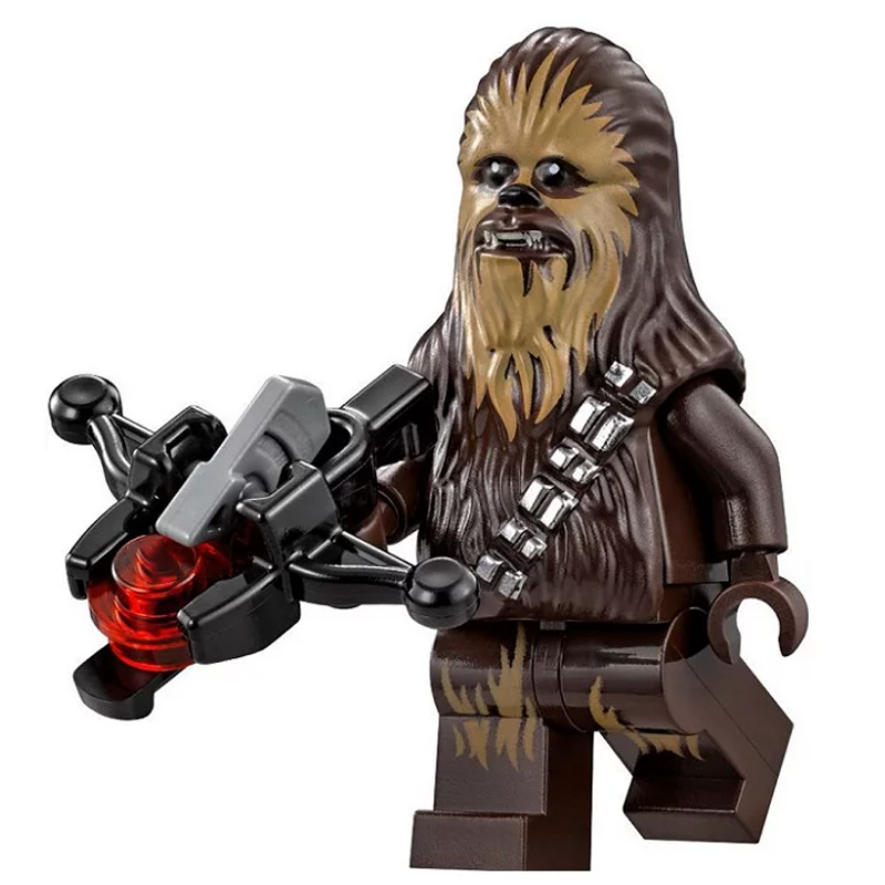 Star Wars Chewbacca Custom Minifigure Holding Blaster High-quality ABS plastic