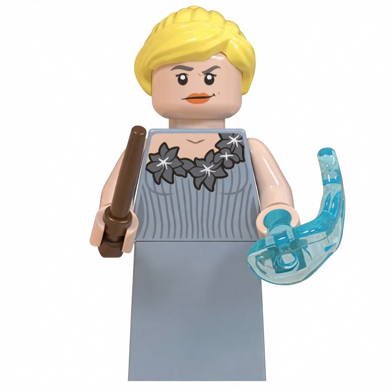 Harry Potter Fleur Delacour Custom Minifigure Holding Wand Wedding Dress Goblet of Fire Movie Accurate Details