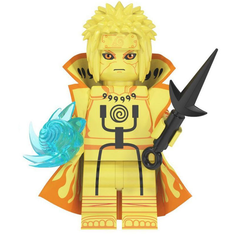 Naruto Namikaze Minato Custom Minifigure Reanimated Rasengan Kunai High-quality ABS plastic precision injection molding compatible with major brick systems