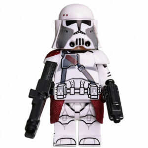 Star Wars Commander Bacara Custom Minifigure Galactic Standing Armed High-Quality ABS Plastic Compatible with Building Bricks