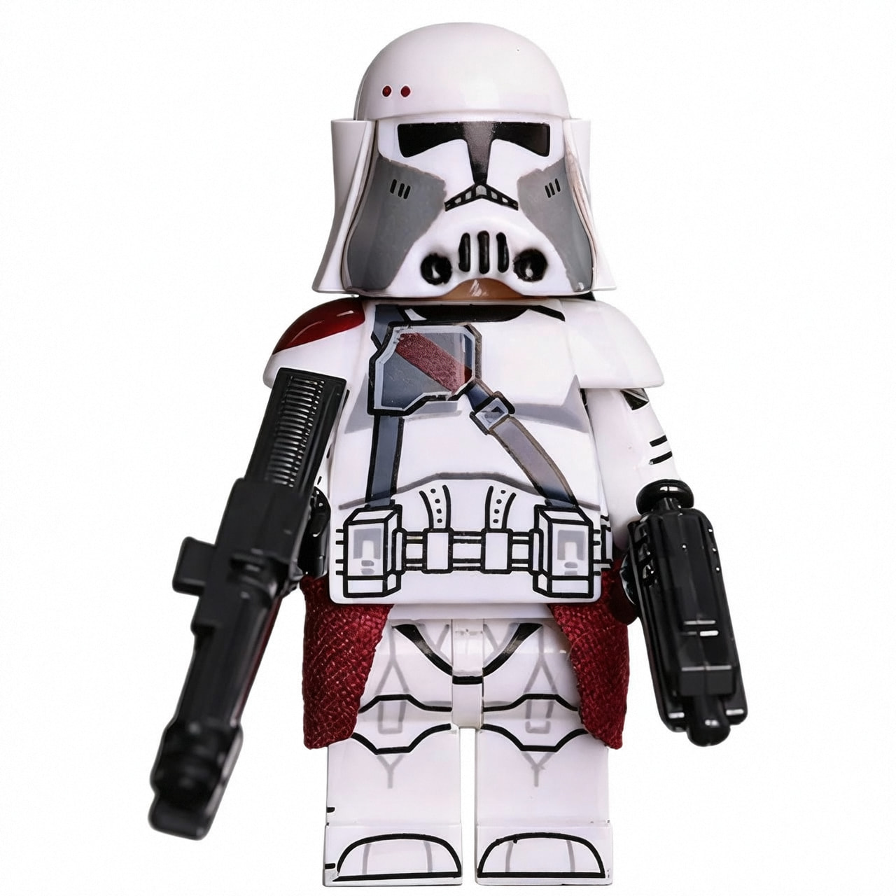 Star Wars Commander Bacara Custom Minifigure Galactic Standing Armed High-Quality ABS Plastic Compatible with Building Bricks