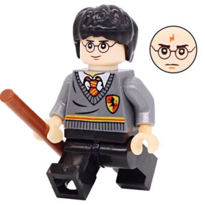 Harry Potter Harry Potter Custom Minifigure Holding Wand Hogwarts Student High-quality ABS Plastic Precision Injection Molding Compatible with Major Brick Systems
