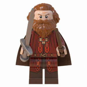 Harry Potter Godric Gryffindor Custom Minifigure Holding Sword Wizard Attire Collectible Universe Compatible with Building Bricks
