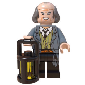 Harry Potter Argus Filch Custom Minifigure Holding Lantern School Security Collectible Universe